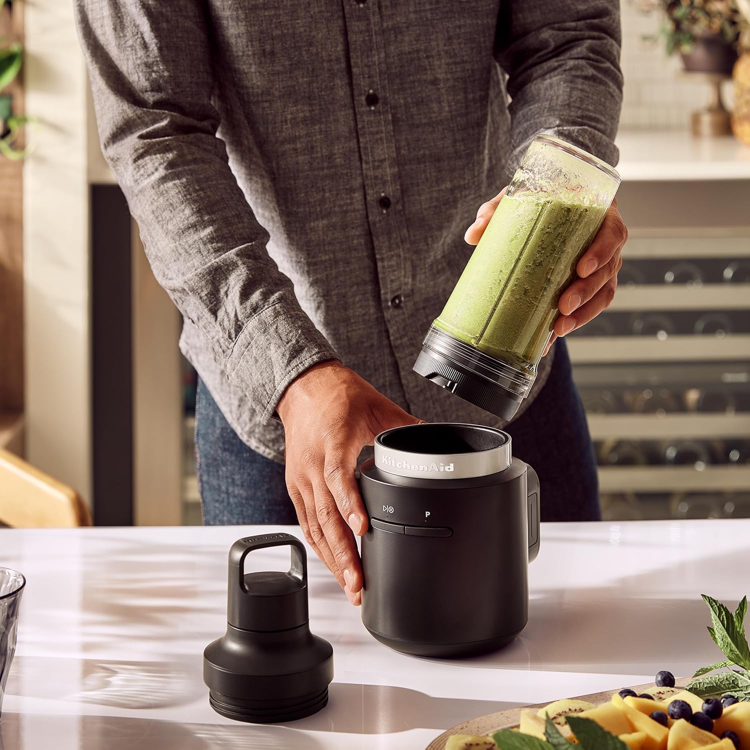 KitchenAid Go Personal Blender Jar Accessory, Black Matte, KSBRJA16BM