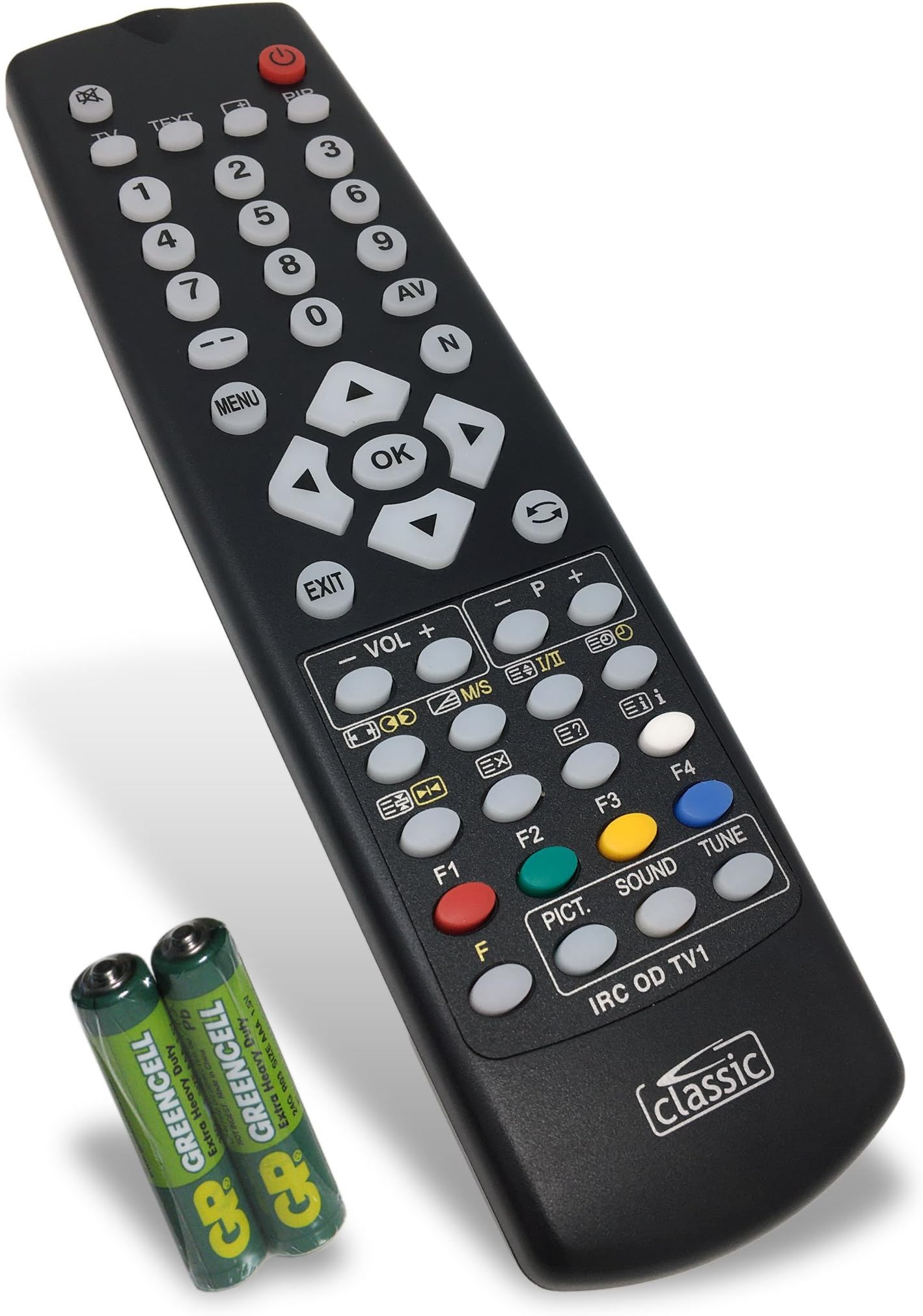 Classic Replacement Remote Control for HQ RC 156 HQ (batteries included)
