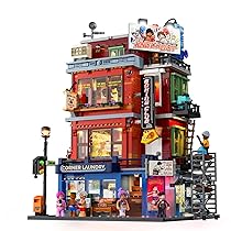 Lumibricks Straßenfusion Boxclub – Blocchi con luce, modello City Modular Building, 3036 pezzi, con palestra e anello da boxe con effetti di luce variabili, pezzo da collezione e regalo, 19009