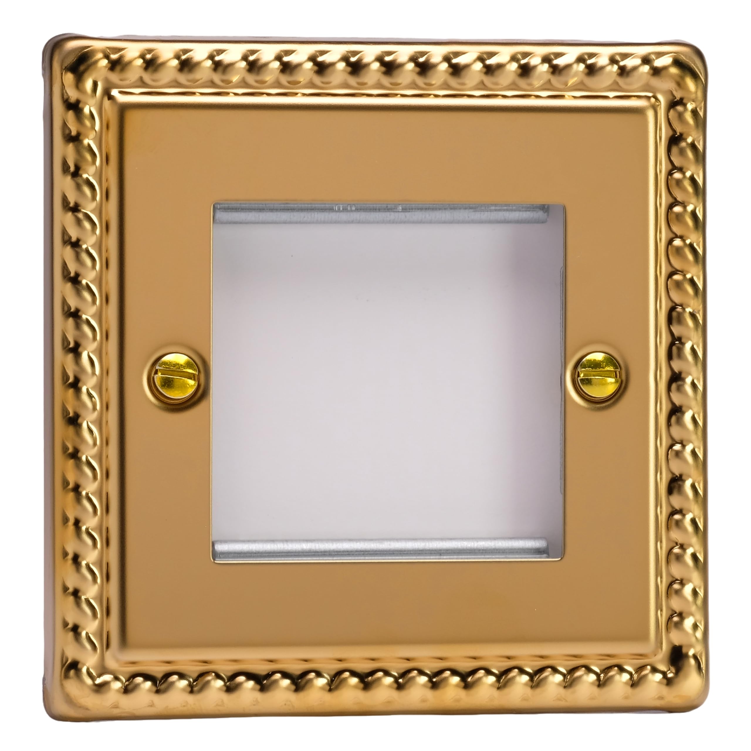 Varilight Double DataGrid Plate - Classic Georgian Brass, XGG2