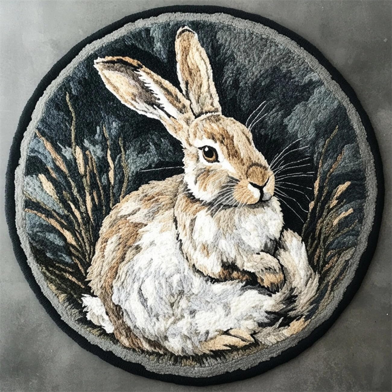 Kitquiver Tapestry Kits for Adults Retro Rabbit 80x80cm