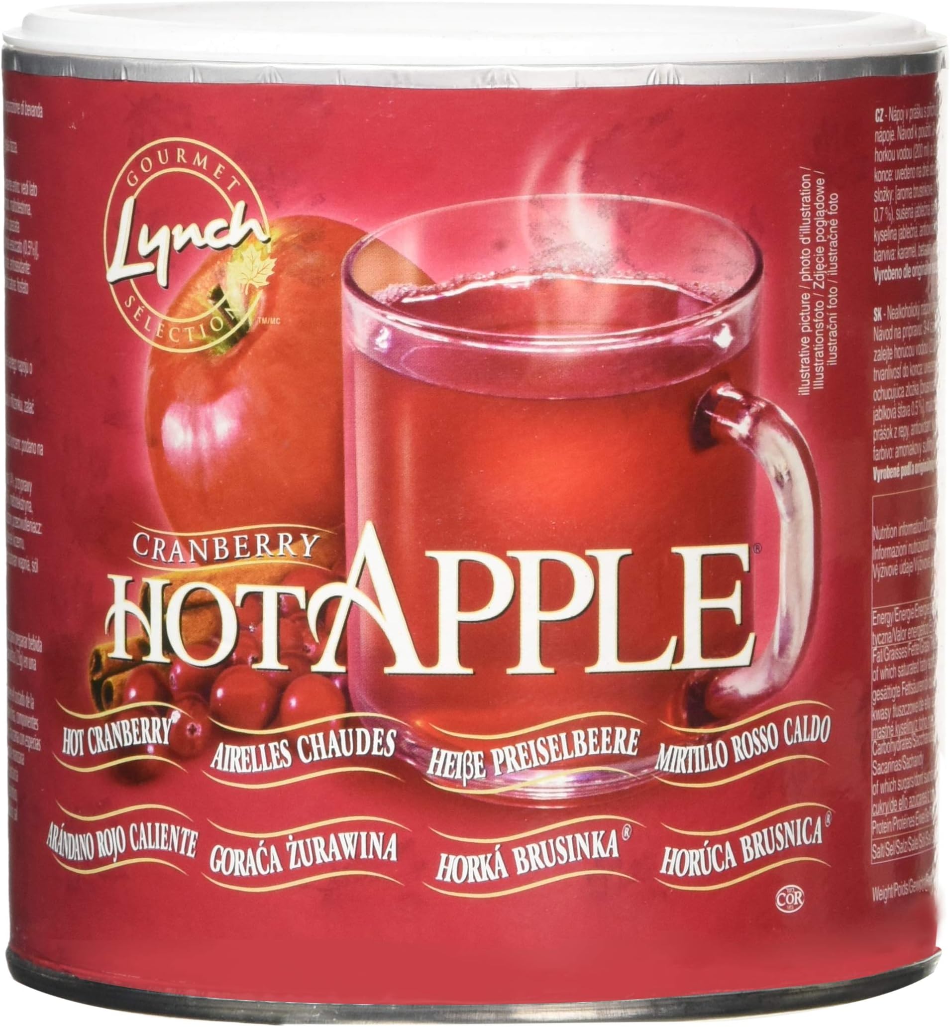 Lynch Hot Apple Cranberry Cider Drink 553g - 24 Single Serve Cups