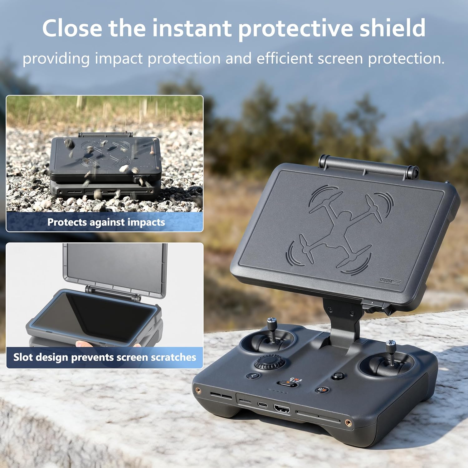 STARTRC Screen Protector for DJI Mavic 4 RC Pro 2 Remote Control Sunshade Silicone Case Sleeve/Controller Screen Protector Accessories