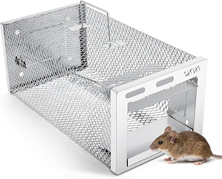 1 Pcs Humane Rat Trap 11.02 x 5.71 x 4.53 in Live Rat Cage Trap