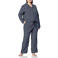 Amazon Essentials Set pigiama in flanella di pantaloni e camicia con bottoni frontali