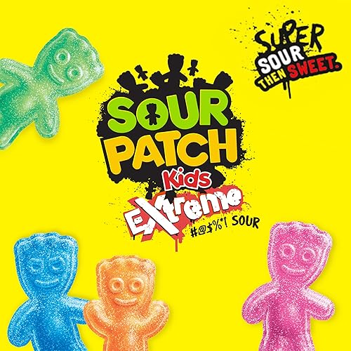 Miniatura 10 de SOUR PATCH KIDS Extreme Sour Soft & Chewy Candy, caramelos a granel, bolsas de 12 - 7.2 onzas