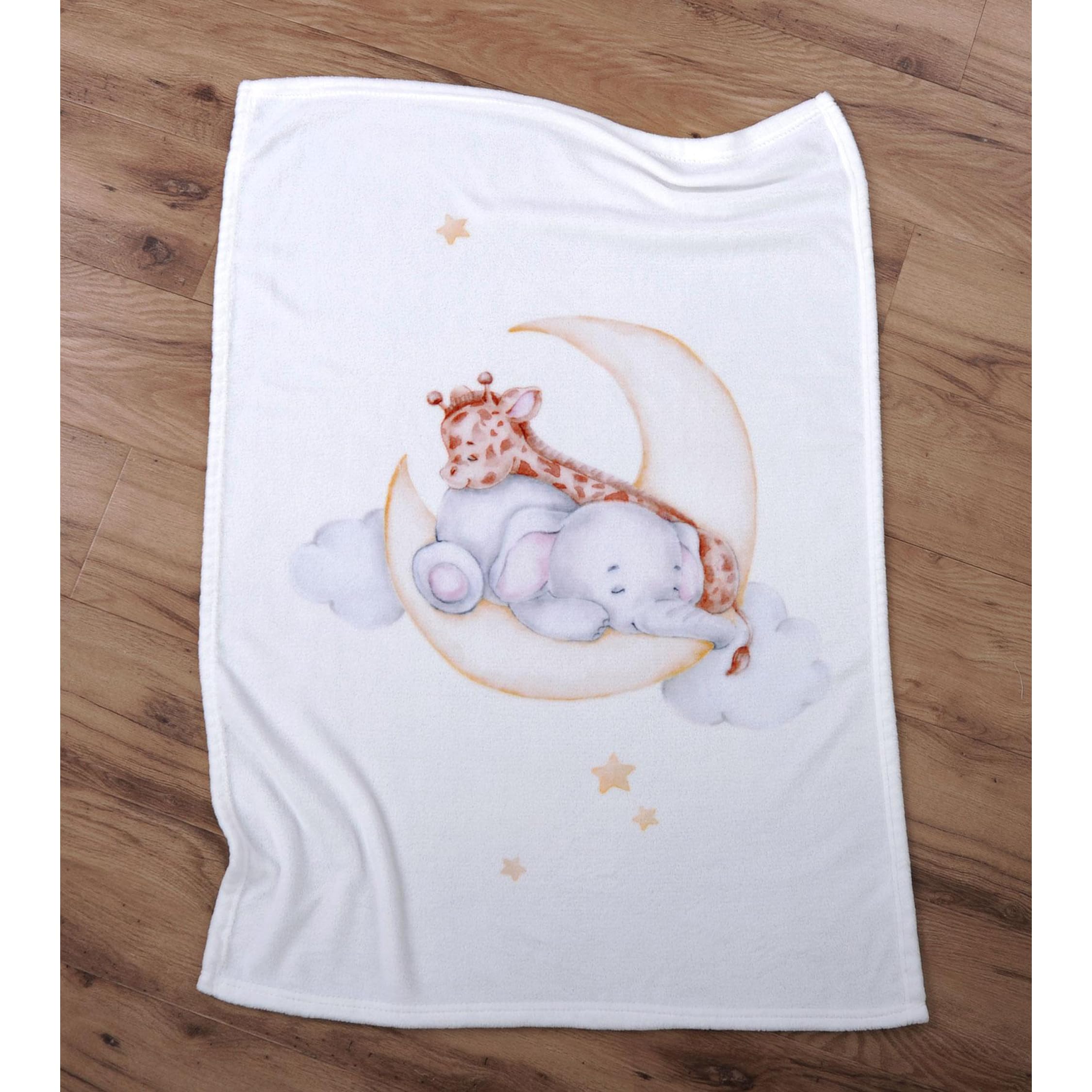 Herding Copertina in Pile Microfibra per Bebè Sleeping on the Moon, 75 x 100 cm, 100% Poliestere