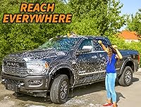 Vista 3 de Kit de cepillo de lavado de coche y caravana de 48 a 144 pulgadas con mango extensible largo, kit de lavado para auto, caravana, camión con poste