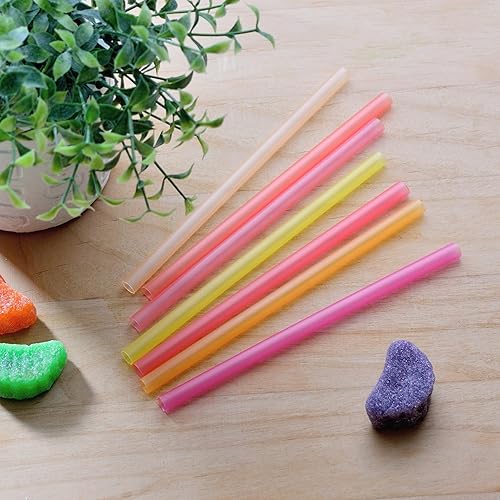 Miniatura 8 de Youngever Paquete de 7 pajitas de silicona para niños, popotes de silicona reutilizables de 5 pulgadas para niños y niños pequeños (colores arcoíris)