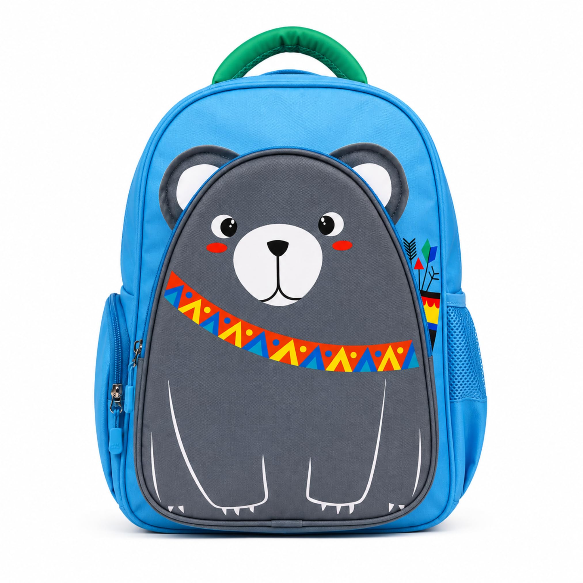 bayberry kids Bayberry 16 Inch Kids School Bag for Boys & Girls | Cute Bear & Cat Print Water Resistant School Bag with Bottle Pocket | Lightweight Nursery, Kindergarten & Class 1 to 2 Bag for Kids.-picture-28