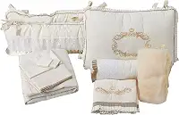Kit De Berço Imperial 09 Peças Palha