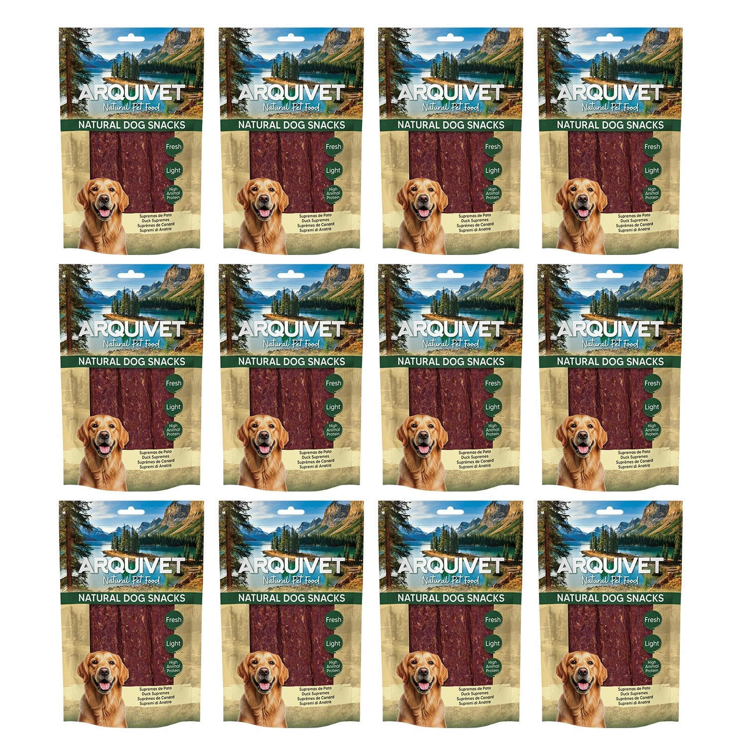Friandises pour Chiens (Lot de 12) - Rabbit Supremes 100 g, friandises Naturelles pour Chiens - Arquivet