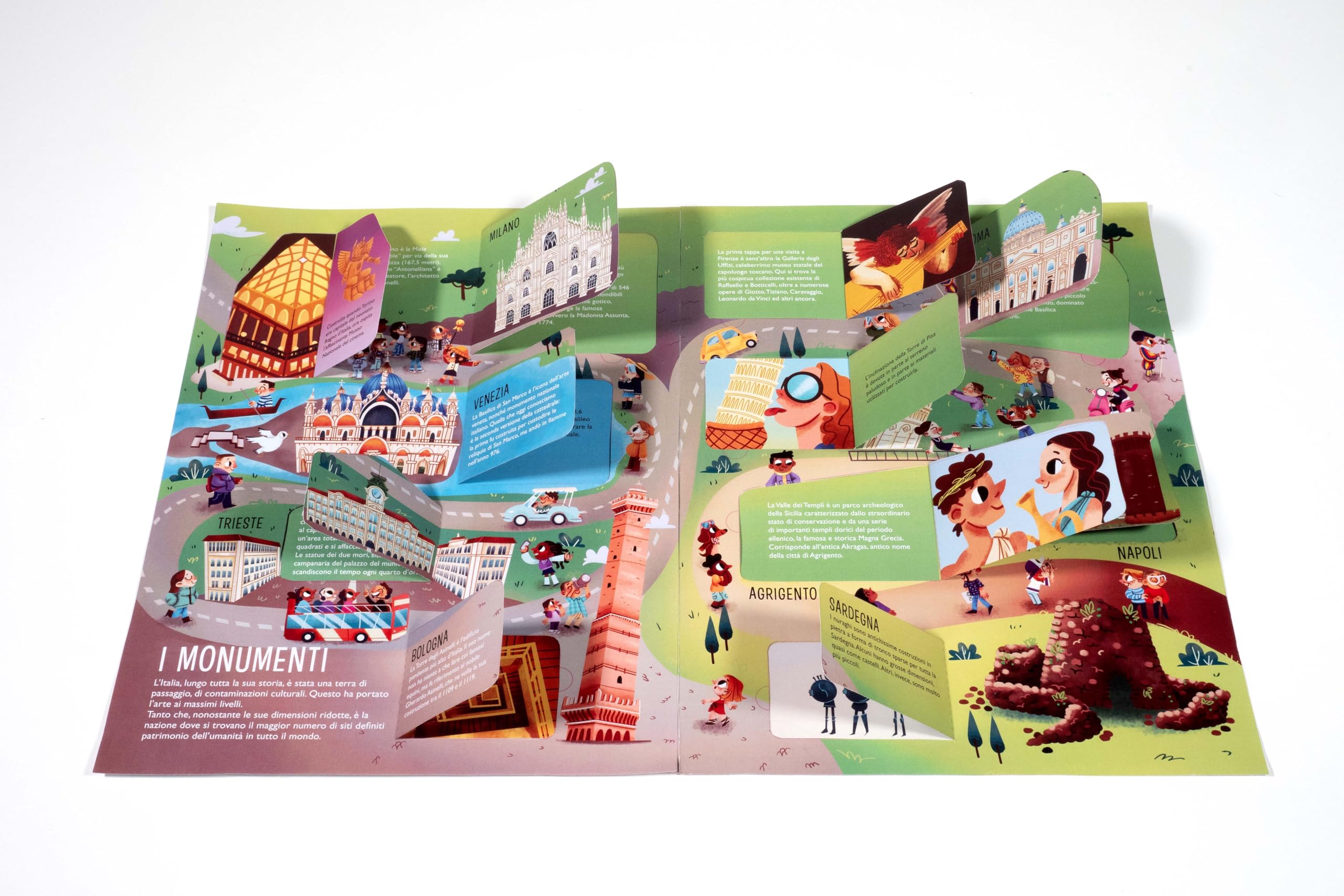 Atlante d'Italia flip-flap. Viaggi intorno al mondo. Ediz. illustrata