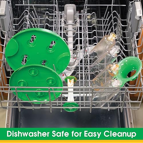 Miniatura 4 de Estación de llenado de preparación de comida para bebé Hace 4 bolsas de alimento exprimido para bebé a la vez