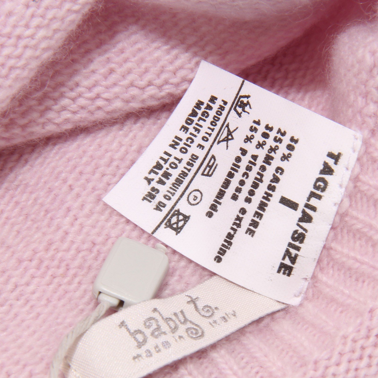 TOMAX 4345U cuffia neonata BABY T. rosa lana hat wool baby [I/29 CM]
