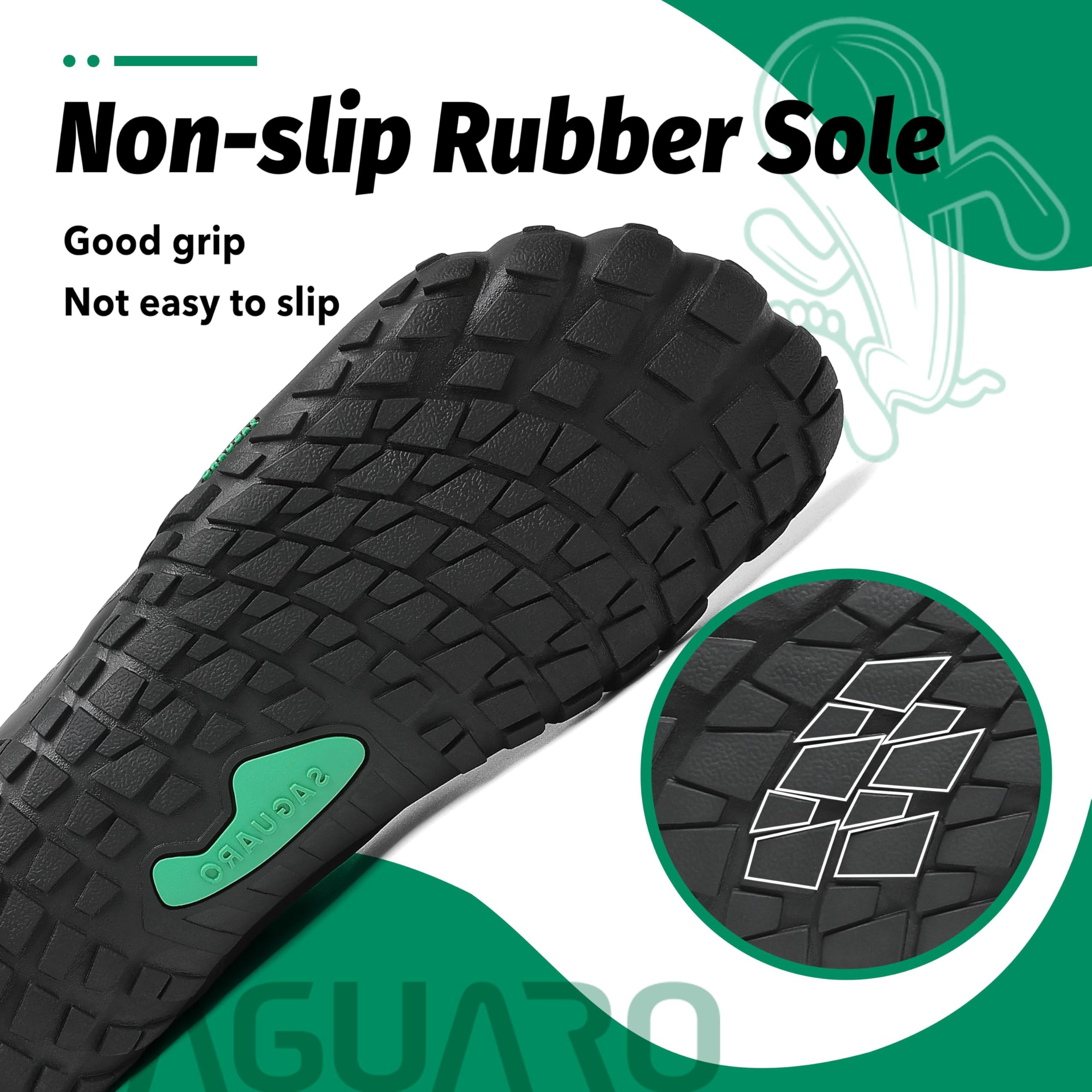 SAGUARO Unisex Barfußschuhe Leicht Atmungsaktiv Tragbar Traillaufschuhe Weich rutschfest Fitnessschuhe für Outdoor & Indoor