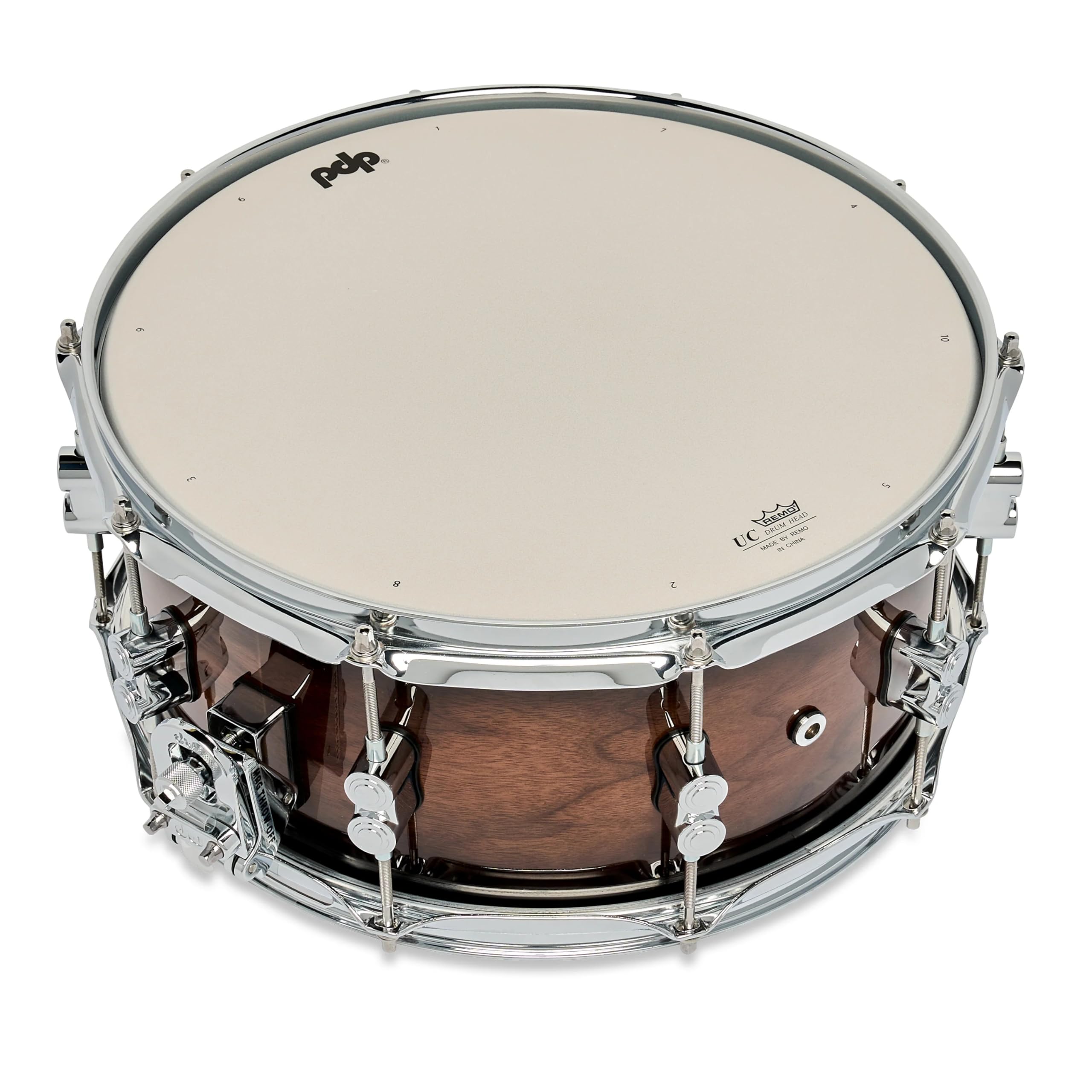 Pacific Drums Concept Maple Snare Drum, 14" x 6,5", Exotic Walnut to Charcoal