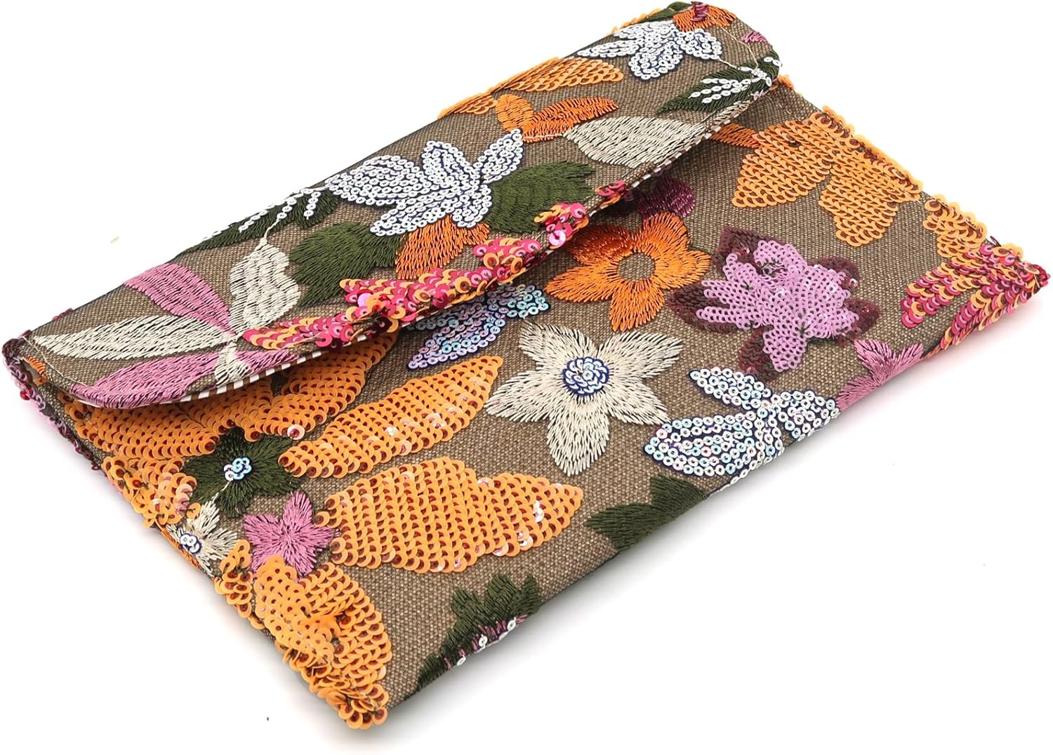 Beaded Clutch Purses for Women Embroidery Sequin Evening Bag For Formal Wedding Cocktail Party