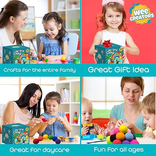 Miniatura 7 de Arcilla de secado al aire para niños -- Kit de arcilla de aire de 36 colores con hermosos libros de actividades y accesorios  Arcilla de modelado