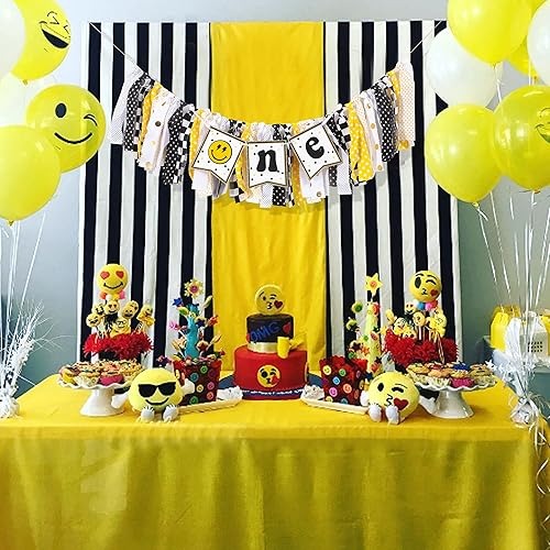 Miniatura 4 de Cartel de relámpago con cara sonriente para el primer cumpleaños  Cartel para silla alta con cara sonriente, decoración de cumpleaños de un feliz