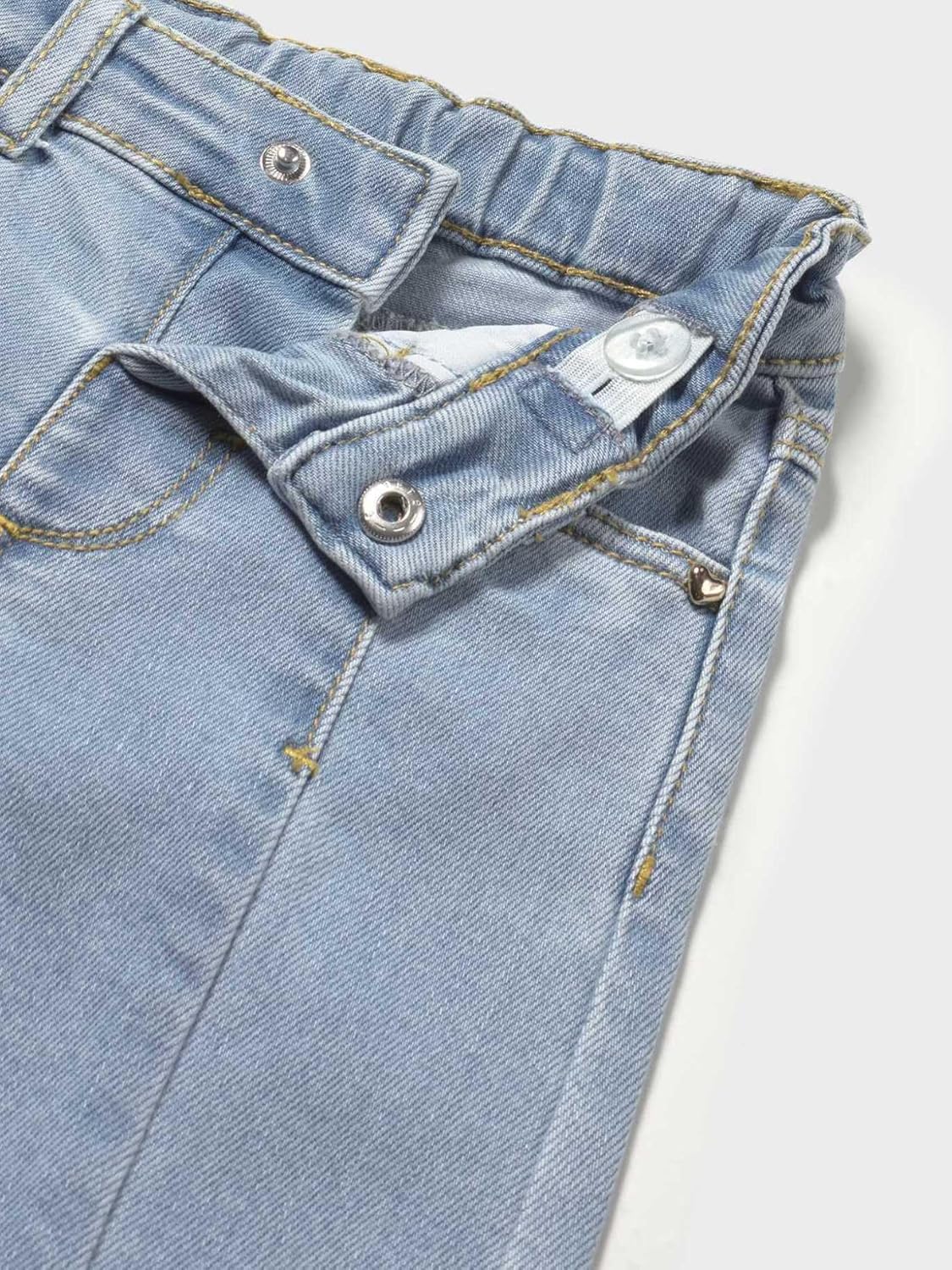 Mayoral Denim Trousers for Baby-Girls Light