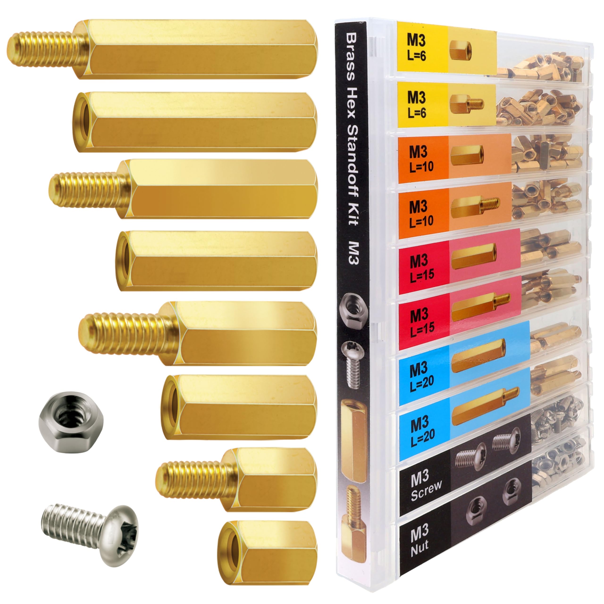 Motherboard Standoffs - Brass Spacers for Electronics -1 Motherboard Standoffs - Brass Spacers for Electronics -1