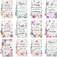Ganeen 30 Pcs Religious Kitchen Towels Floral Bible Verse Dish Tea,Flower