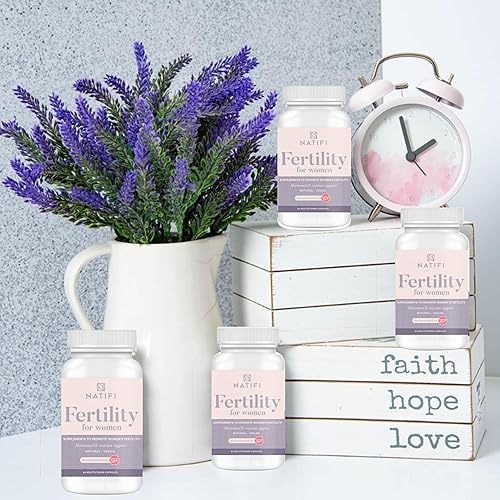 Miniatura 6 de Fertifi de Natifi 2 botellas vitaminas prenatales fertilidad regulan los ciclos de equilibrio de hormonas ayudan a la ovulación Concepción
