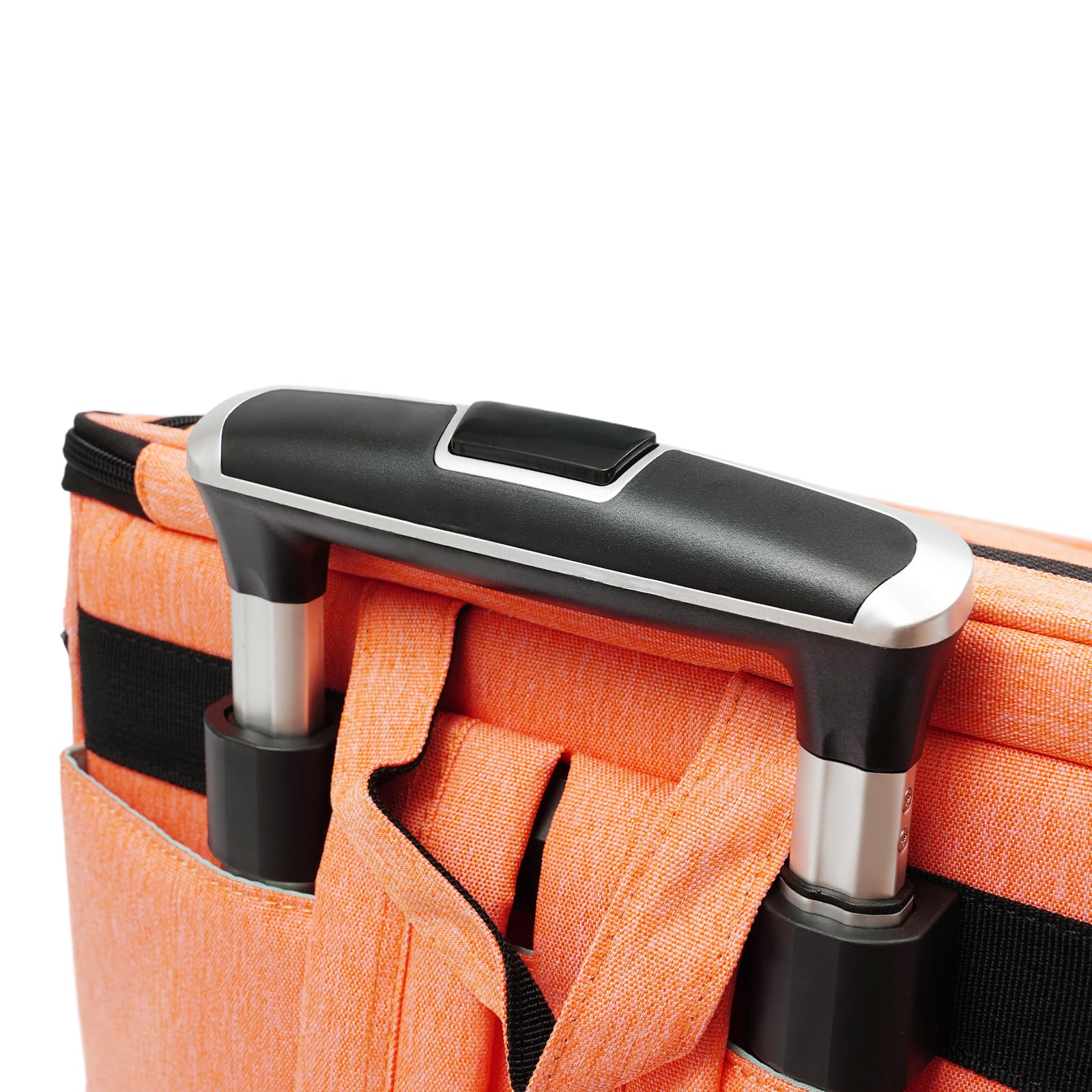 Transportín para perros con ruedas, plegable, mochila para gatos con mango telescópico, cajas de transporte para gatos grandes y perros pequeños con malla transpirable, mochila para mascotas de hasta