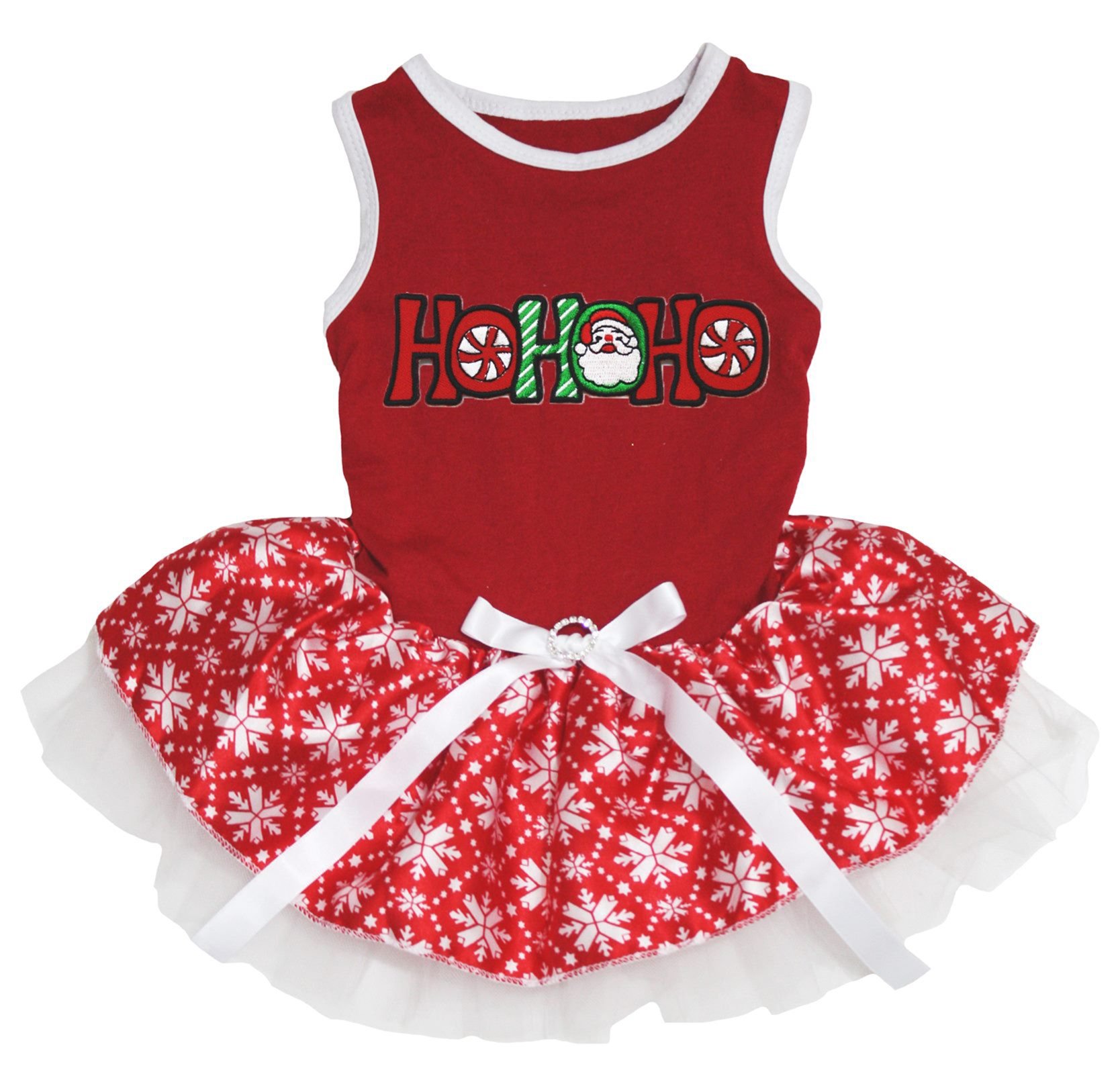 Robe tutu pour chien rouge S : un vêtement de Noël sans gêne