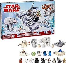 STAR WARS Advent Calendar, 24 Pieces Including Micro Figures & Vehicles, Countdown Calendar, Surprise Toys for Boys & Girls, for Kids, Ages 4+ (Amazon Exclusive)