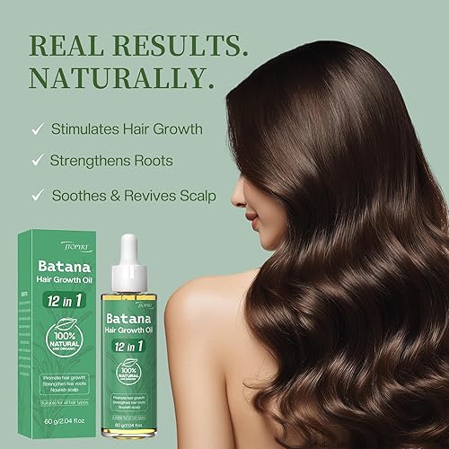 Miniatura 2 de Aceite de batana para el crecimiento del cabello 12 en 1 mezcla de aceite de batana y romero para activación de folículos, crecimiento ligero,