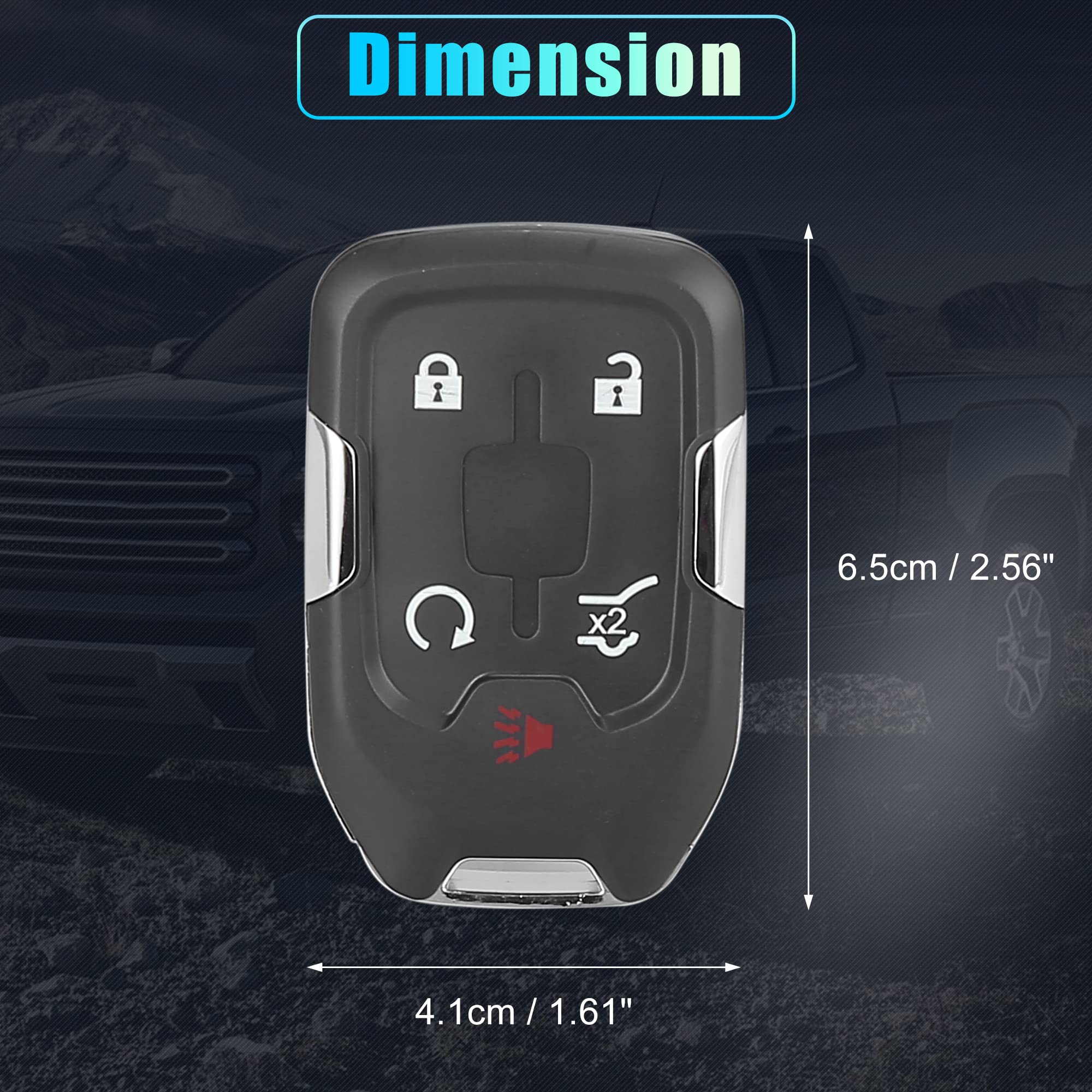 Replacement Key Fob Shell / Case For Select GMC Terrain & Acadia – Uncut Key Included