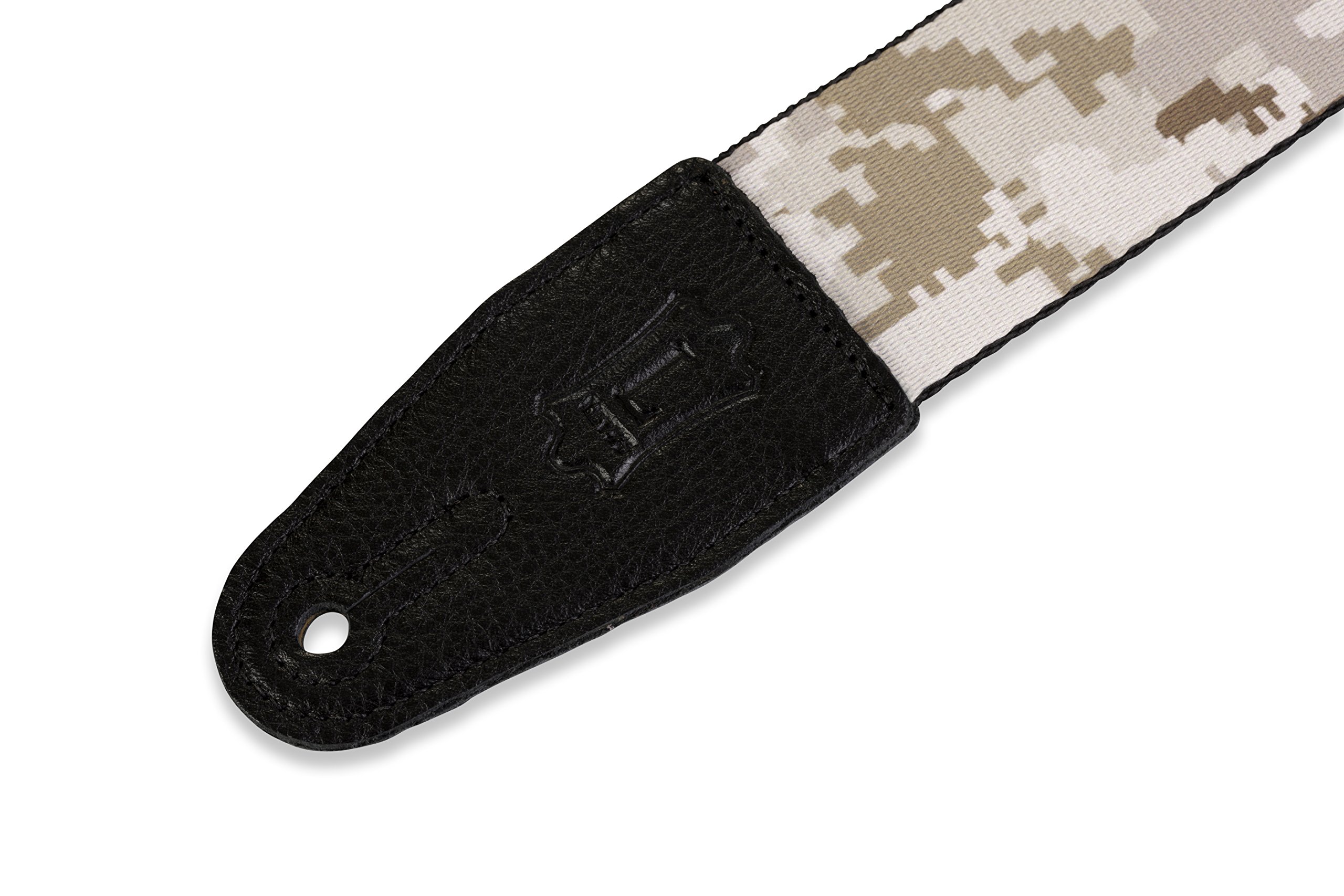 Levy's, MPS2-122, Tracolla in Poliestere con Fantasia Sublimation Design Sonic Art Brown Camo 2", Larghezza 2" (5.08 cm), Lunghezza Regolabile da 35" (88.9 cm) a 65" (165.1 cm)