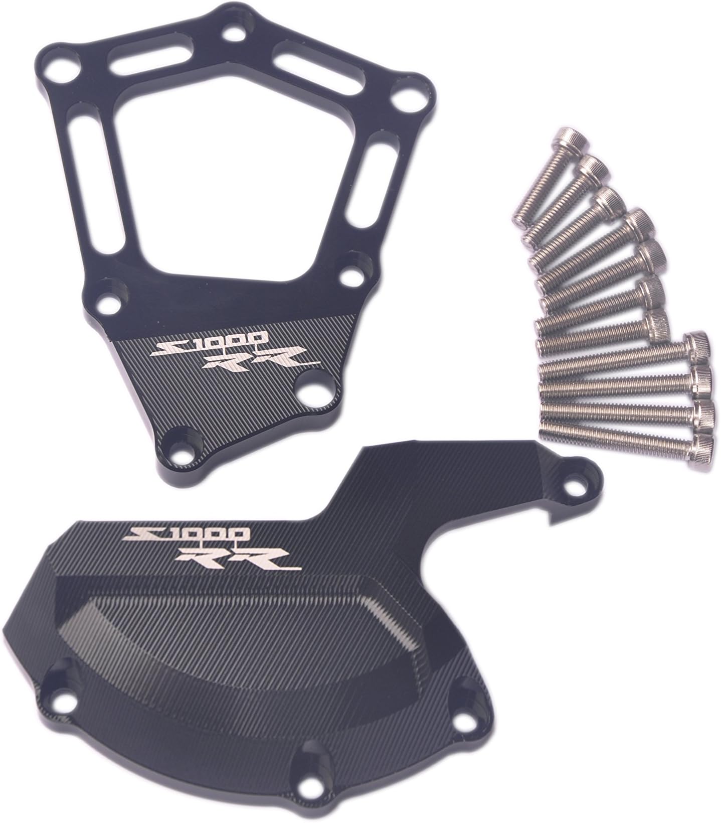 Motorcycle CNC Engine Stator Cover Left&Right Crash Slider protector For BMW S1000R S1000RR HP4 K42 K46 2009-2015 Set (Black)