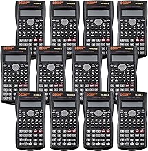 12 Packs Scientific Calculator Bulk, 2-Line Engineering Scientific Calculators Statistical Calculators College Calculator Function Calculator for Student Teacher High School Business Offices