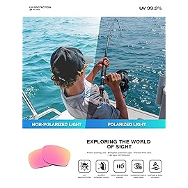 RIVBOS Womens Sunglasses Polarized TR90 Unbreakable Frame Sports Driving Fishing Cycling RB833-Black&Pink