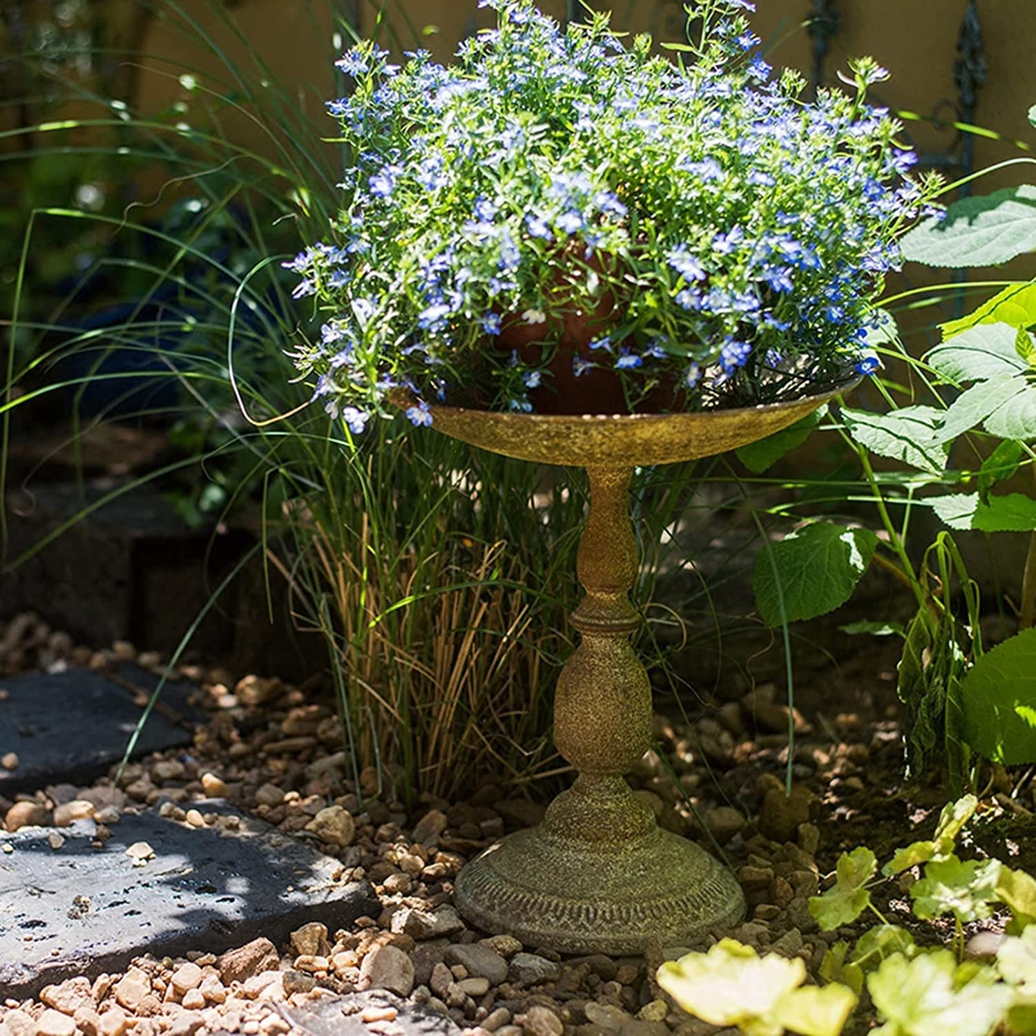 Ciotola per Cibo Vintage per Uccelli da Giardino, posacenere, Arredamento per la Fattoria, mangiatoie per Uccelli da Giardino in ghisa, Semi di Uccelli Selvatici per mangiatoie Esterne.