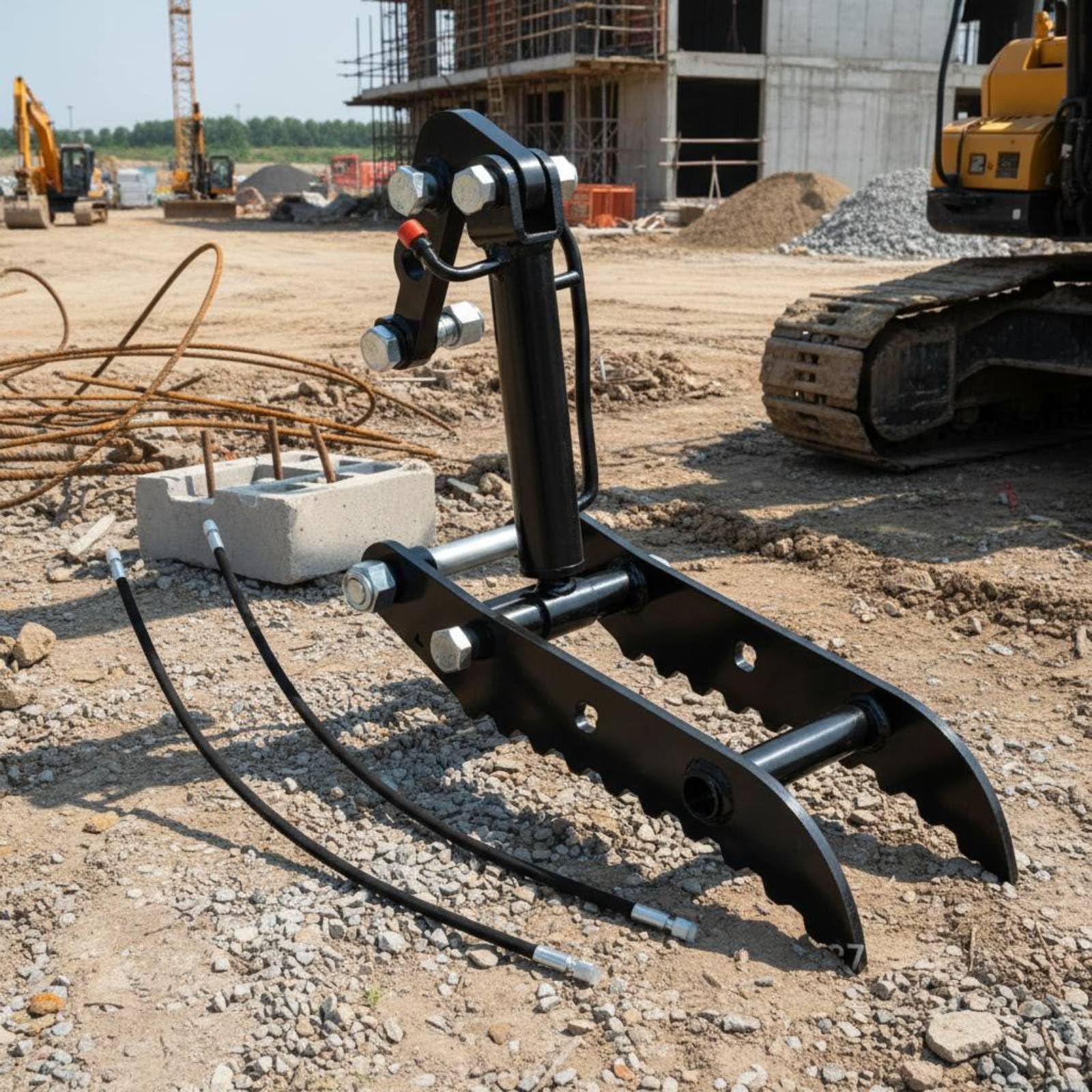 Hydraulischer Bagger-Daumen für lange Lebensdauer, einfach zu installieren, ideal für Landschaftsgärtner und Landwirte, 25-Achsen-Einloch-Design
