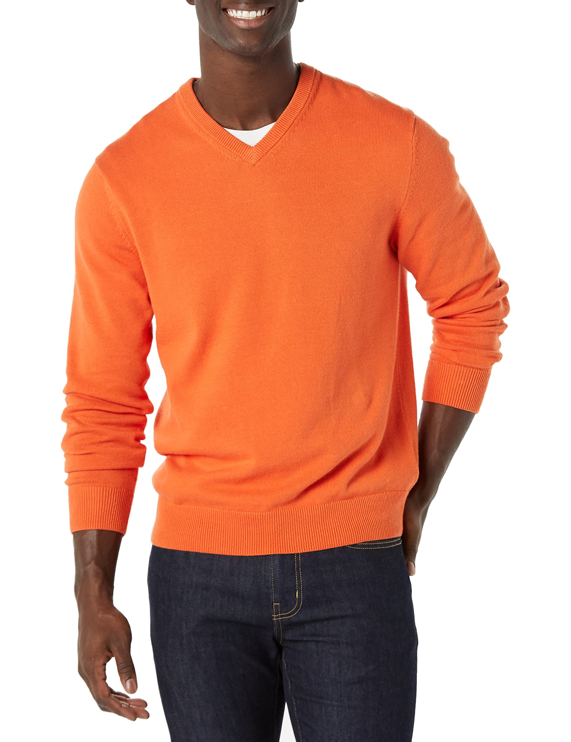 Amazon EssentialsMen's V-Neck Sweater (Available in Big & Tall)OEKO-TEX STANDARD 100