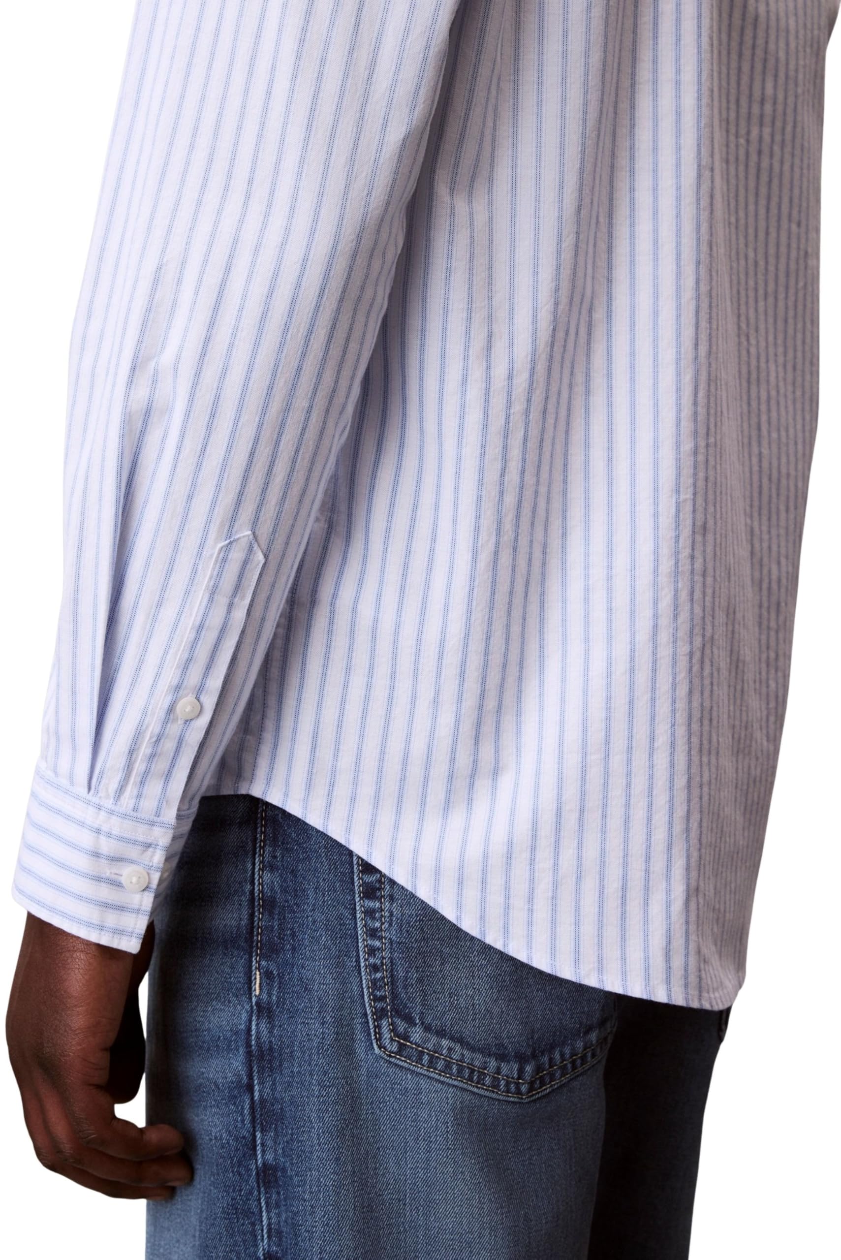 Calvin Klein Inne koszule Mężczyźni Ls Yd Stripe Oxford Classic Shir Lv04rf100g