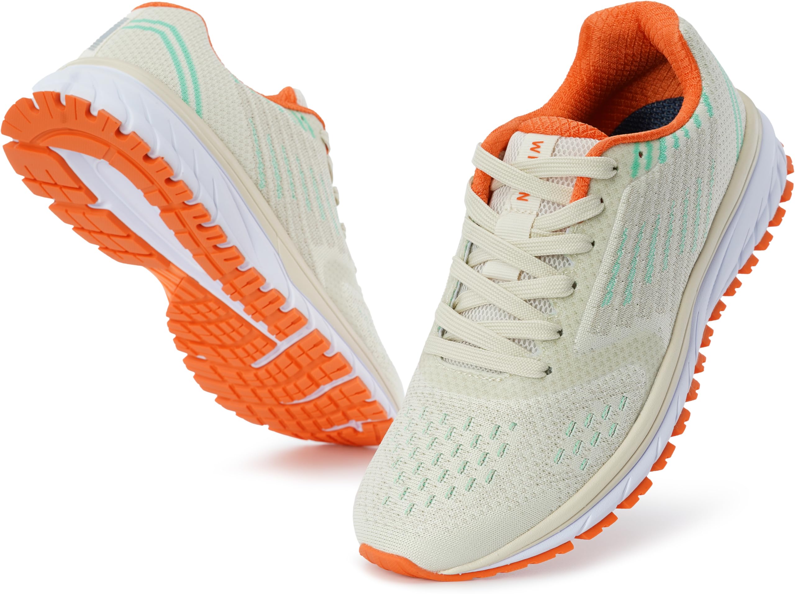 Photo 1 of Joomra Whitin Running Shoes for Men Size 8 Walking Athletic Sport Cross Training Sneakers Teens Boys Treadmill Cushion Fashion Tennis Beige 41