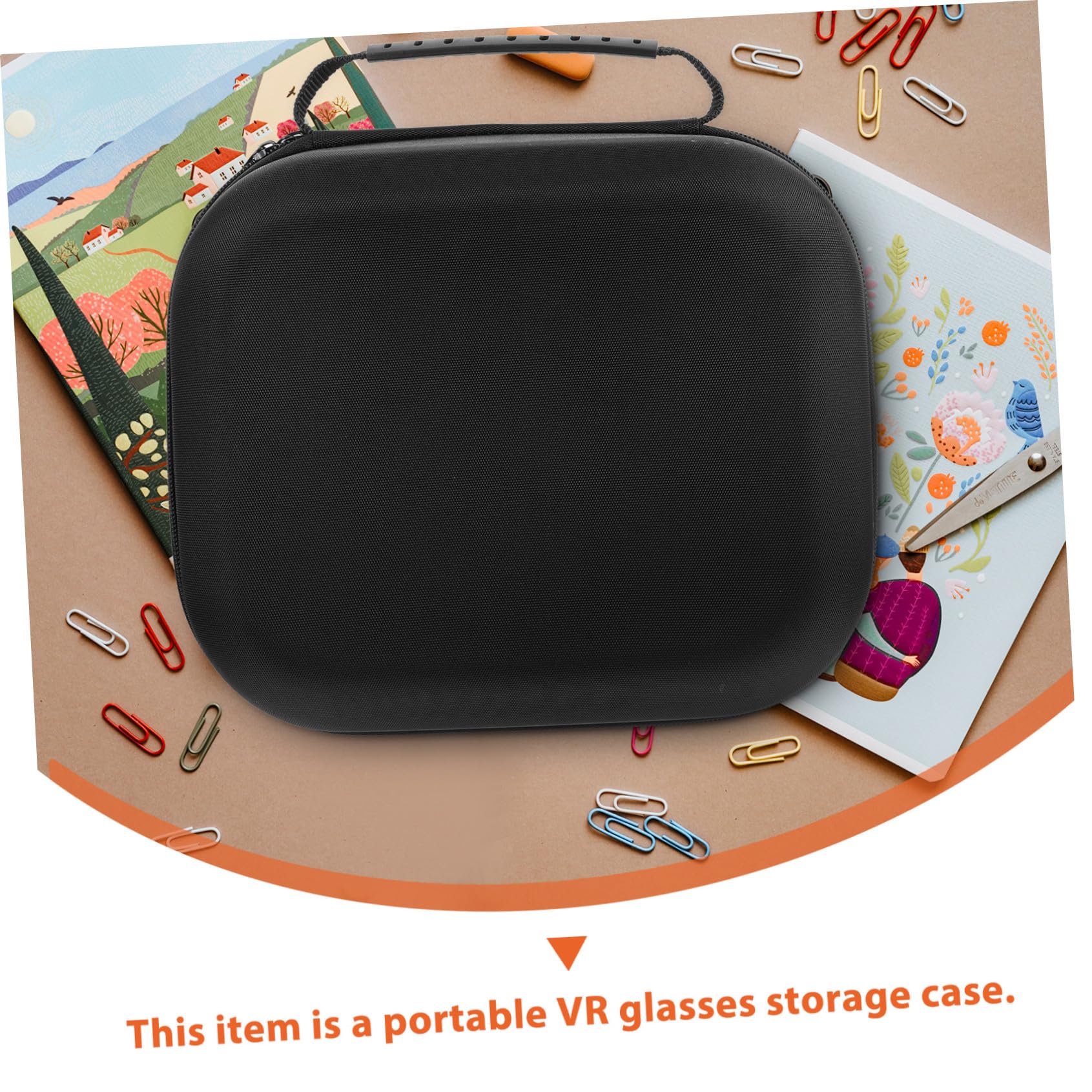 MAGICLULU Custodia Rigida per VR Glasses in EVA Premium Borsa Protettiva con Chiusura Zip Resistente Agli Urti e Antigraffio per Trasporto e Viaggio di Headset Realtà Virtuale