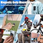Mini Thumb Action Camera, 64GB Tiny Size POV Camera, 1080P Small Body Camera, Mount Anywhere for Sports Motorcycle Vlogging Skiing Cycling Travel Pet