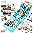 KINSPORY Art Kit, 290 Pack Art Sets Crafts Drawing Coloring kit, Double-Side Trifold Easel, Oil Pastels, Crayons, Colored Pencils, Creative Gift for Beginners Artists Girls Boys Kids (Blue)