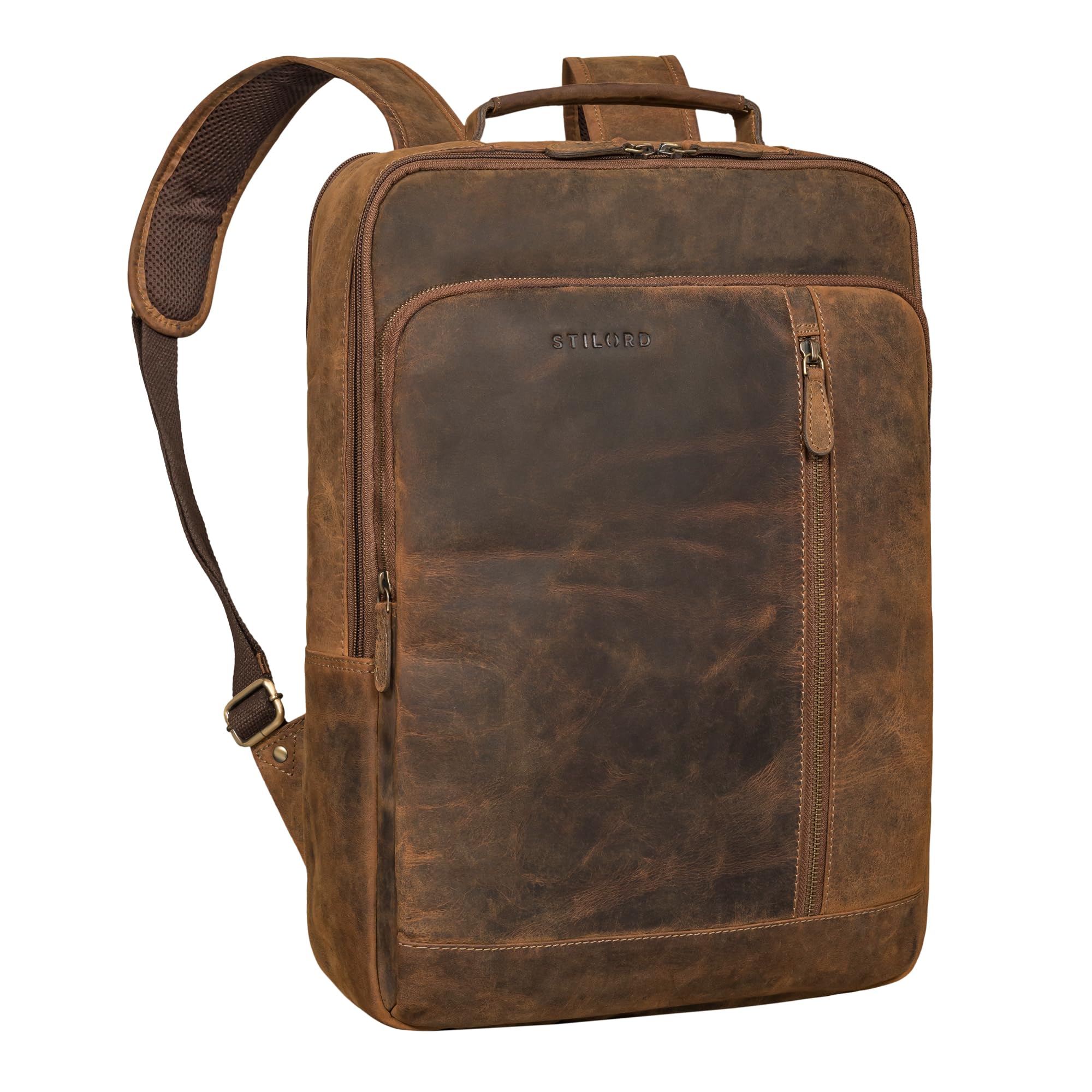 Sac à dos en cuir véritable marron le compagnon durable de vos projets - 8