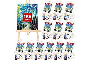AROIC Professional Sip and Paint Party Kit for Adults and Kids (156 Pieces)