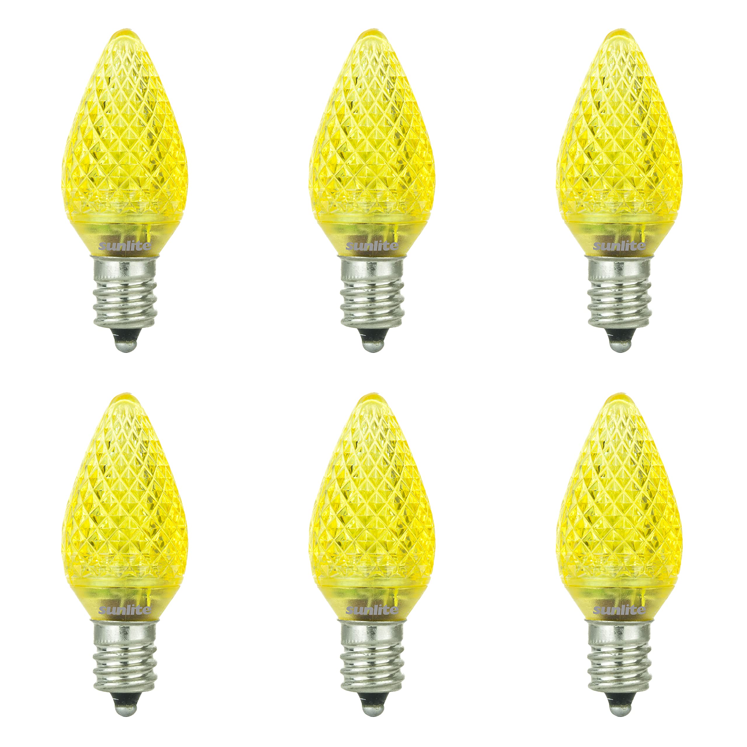 Yellow Christmas Light Bulb