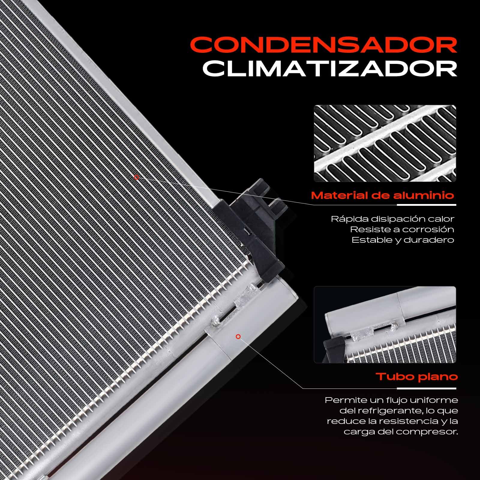 Frankberg Condensador de aire acondicionado con soporte y secador