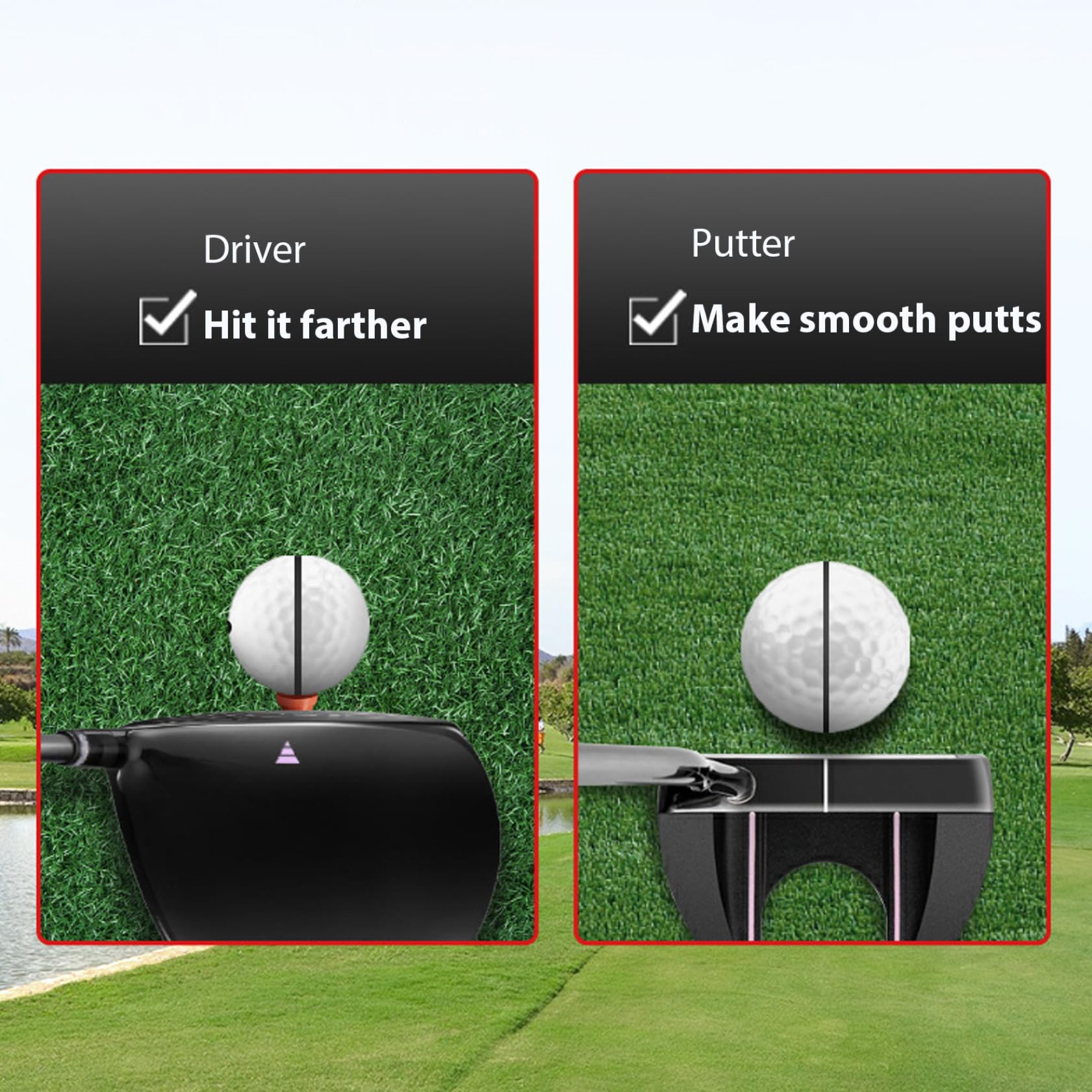 Strumento per marcare la Linea della Pallina da Golf, Strumento elettronico per marcare l'allineamento della Pallina da Golf con centraggio Automatico per Una Pratica di Putt coerente.